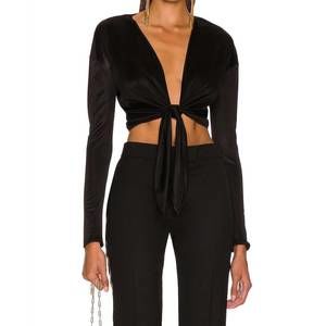 NEW TOM FORD slick wrap top in black